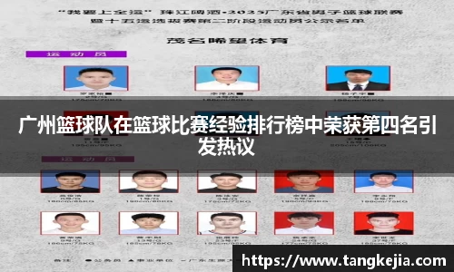 广州篮球队在篮球比赛经验排行榜中荣获第四名引发热议